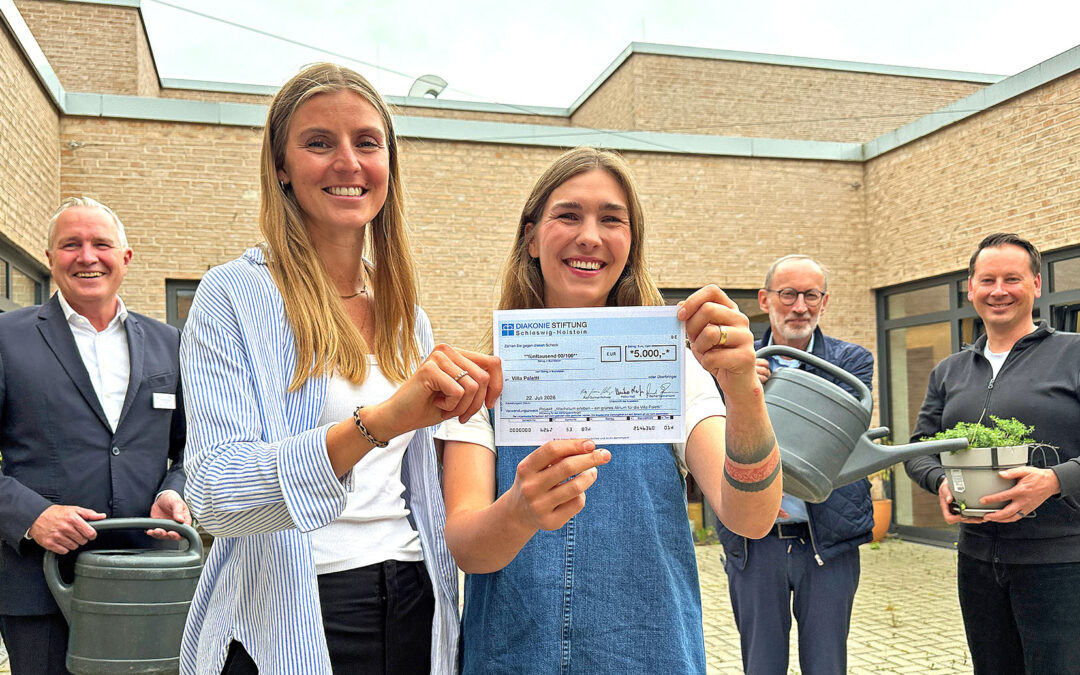 Diakoniestiftung Schleswig-Holstein unterstützt Projekt „Grünes Atrium“ in der Villa Paletti